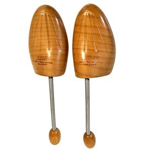 Set Of 2 Wood Men's Shoe Shaper by Tru-Fit Made in West Germany Size 8.5-10 EUC